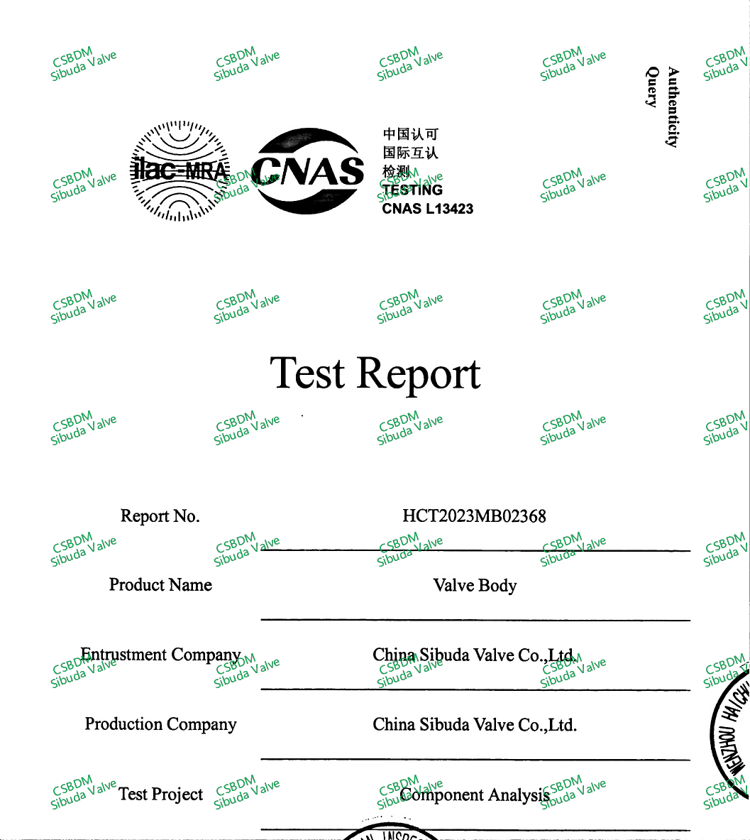 Component Analysis,Hardness,Tensile,Impact, Ferrite Content Test Report_For Valve or Parts5
